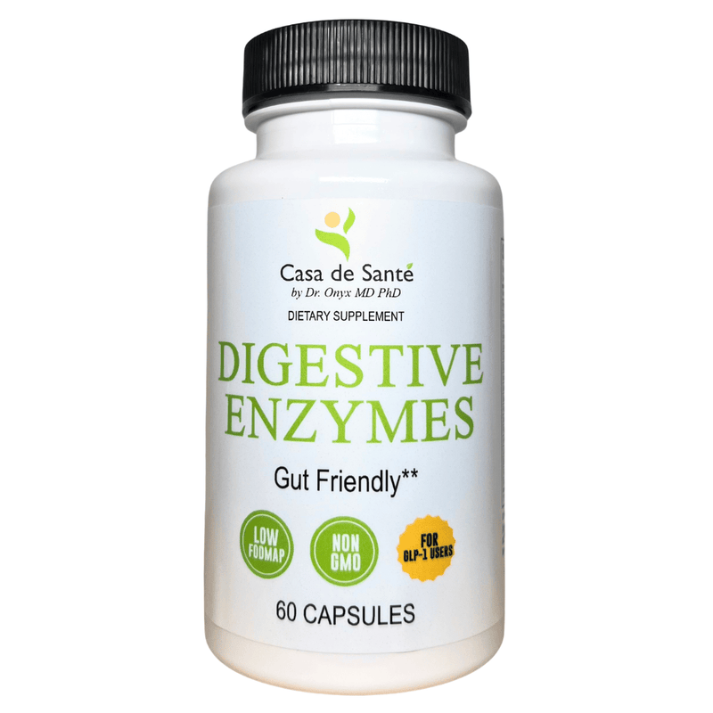 casa de sante FODMAP Digestive Enzymes | Low FODMAP Gut Friendly Support for Heavy Meals & Bloating Digestive Support Supplements