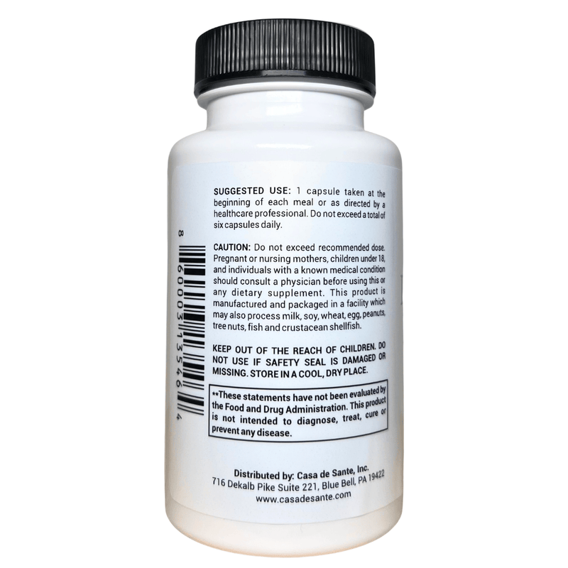casa de sante FODMAP Digestive Enzymes | Low FODMAP Gut Friendly Support for Heavy Meals & Bloating Digestive Support Supplements