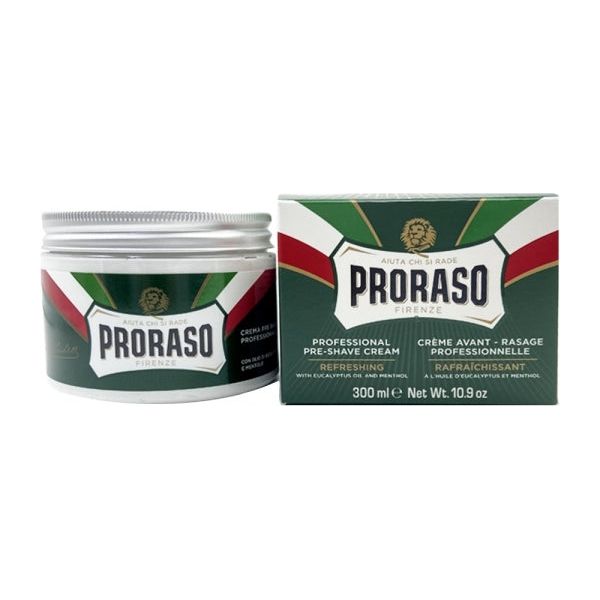 Proraso Green With Eucalyptus Oil And Menthol Professional Pre-Shave Cream 300ml