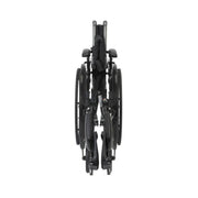 RIO Medical Supplies Cruiser III Light Weight Wheelchair with Flip Back Removable Arms, Adjustable Height Desk Arms, Swing away Footrests, 18"