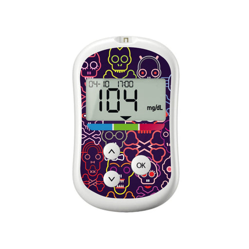 Peelz Psycho Skullls OneTouch Verio Flex Glucometer Peelz/Stickers
