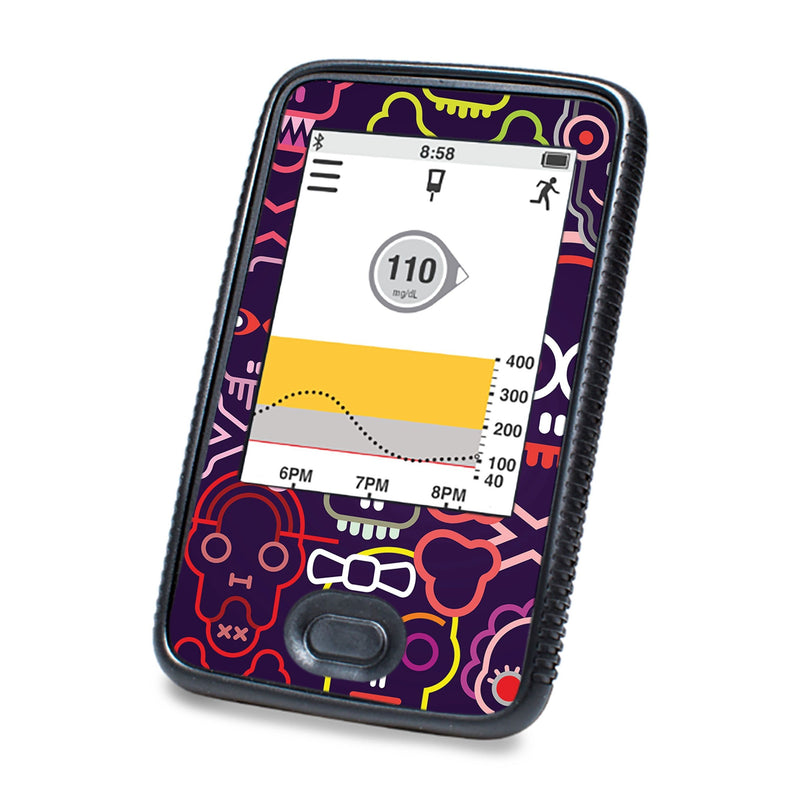 Peelz Psycho Skulls  DEXCOM G6 Touchscreen Receiver Peelz/Stickers