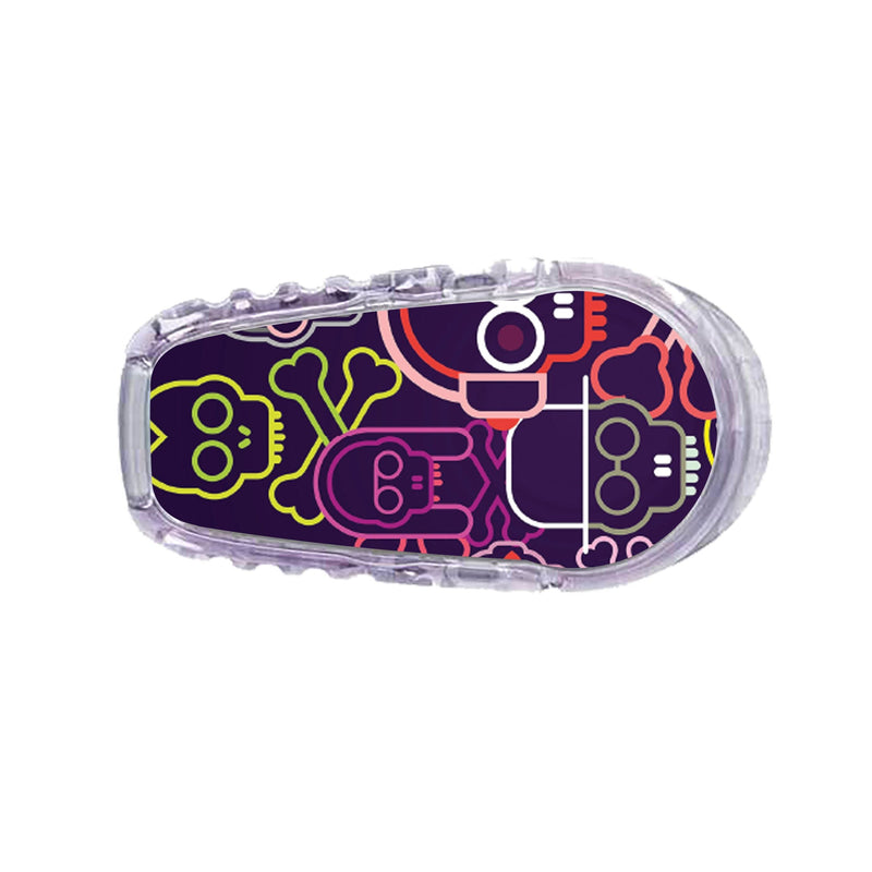 Peelz Psycho Skulls  Dexcom G6 Transmitter Sticker Peelz/Stickers