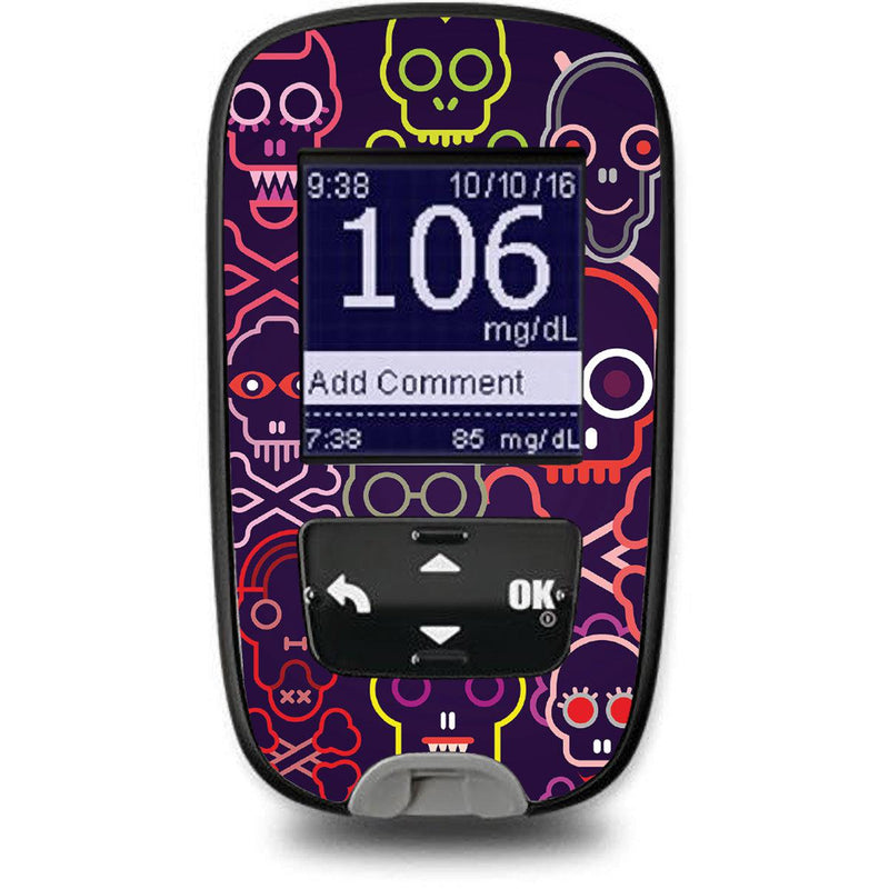 Peelz Psycho Skulls for the Accu-Chek Guide Glucometer Peelz/Stickers
