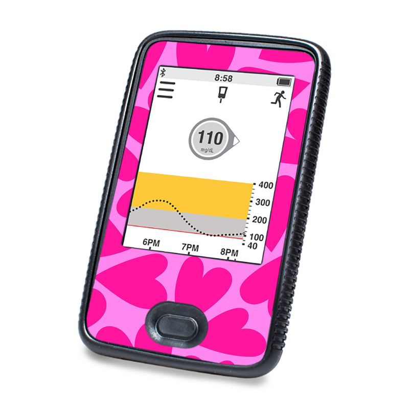 Peelz Puffy Hearts DEXCOM G6 Touchscreen Receiver Peelz/Stickers