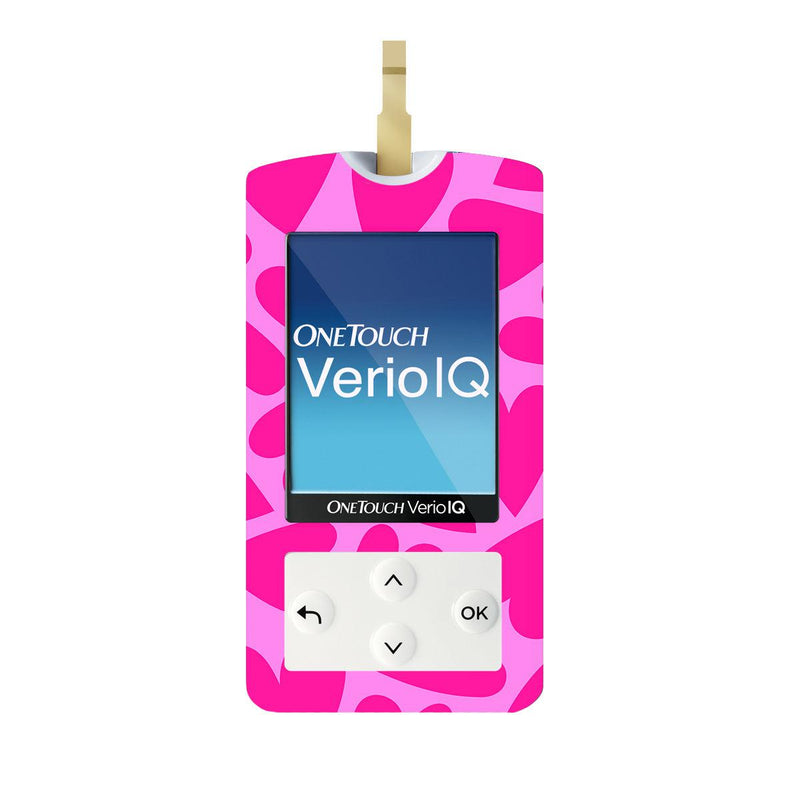Peelz Puffy Hearts for OneTouch Verio IQ Glucometer Peelz/Stickers