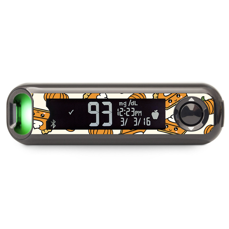 Peelz Pumpkin Pie Bayer Contour© Next One Glucometer Peelz/Stickers