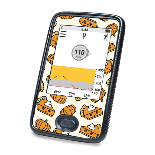 Peelz Pumpkin Pie DEXCOM G6 Touchscreen Receiver Peelz/Stickers