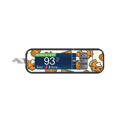 Peelz Pumpkin Pie Sticker for Bayer Contour Next Glucometer Peelz/Stickers
