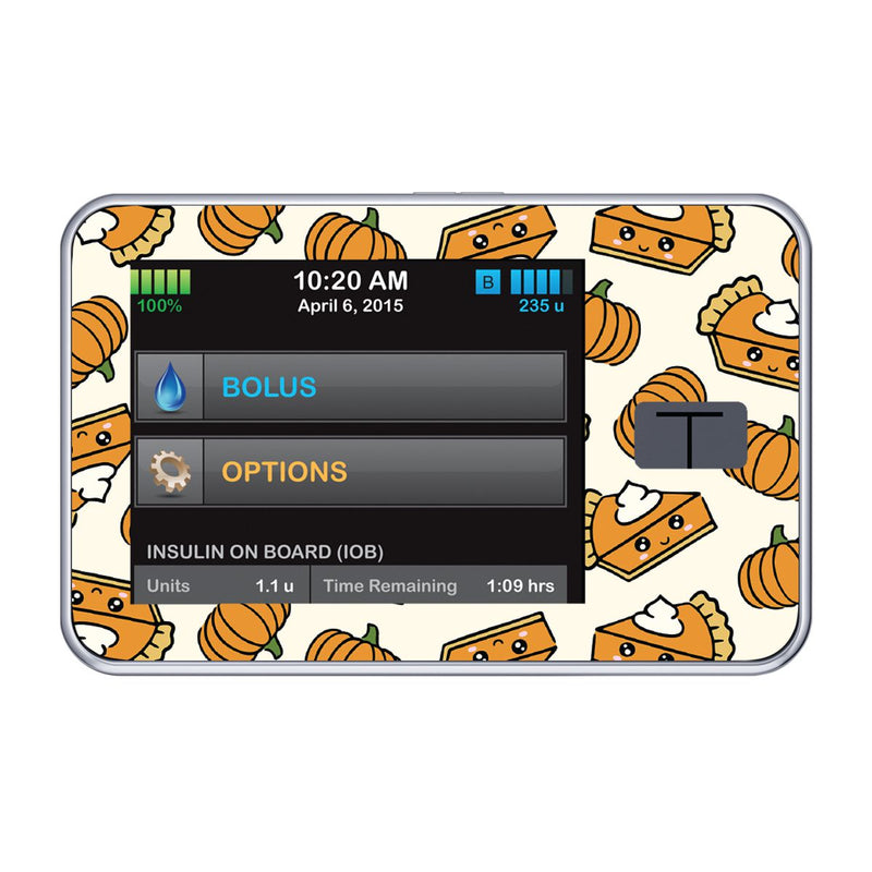 Peelz Pumpkin Pie Sticker for Tandem t:slim Peelz/Stickers
