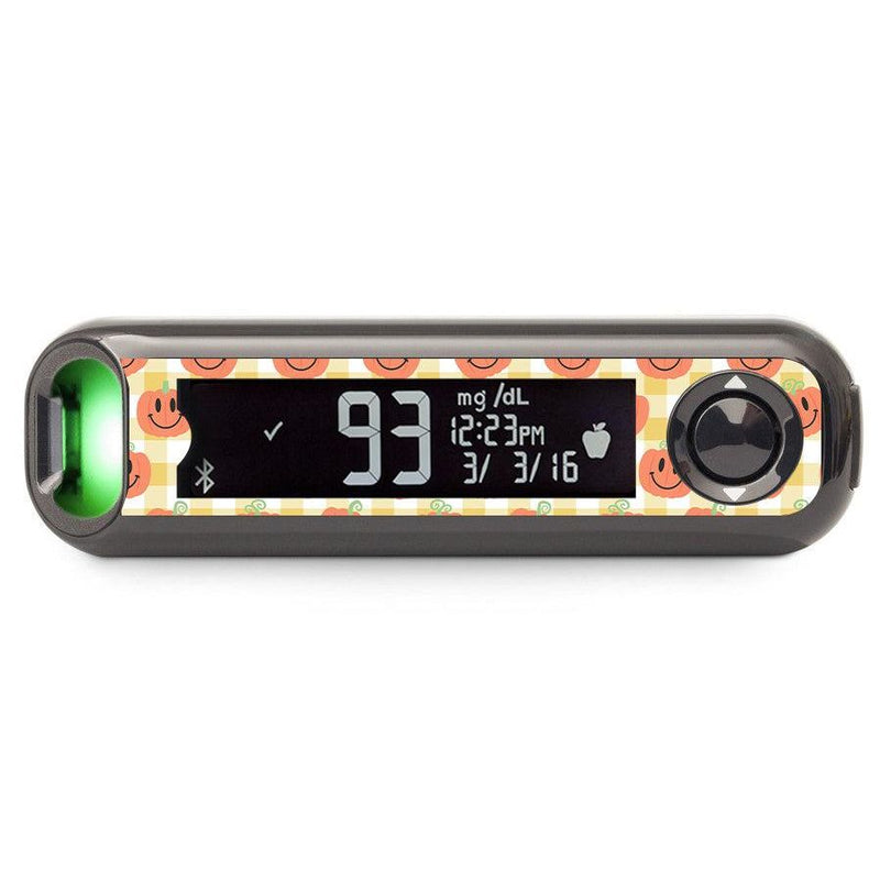 Peelz Pumpkin Smilies Bayer Contour© Next One Glucometer Peelz/Stickers