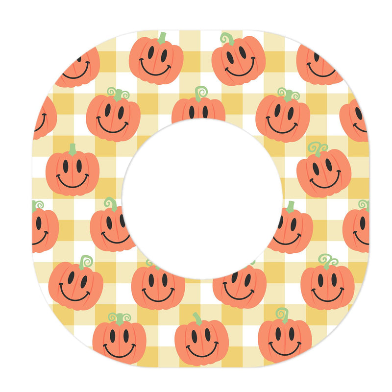 Peelz Pumpkin Smilies Dexcom G7 and Stelo Patch Tape - Pump Peelz Patch Medical Tape
