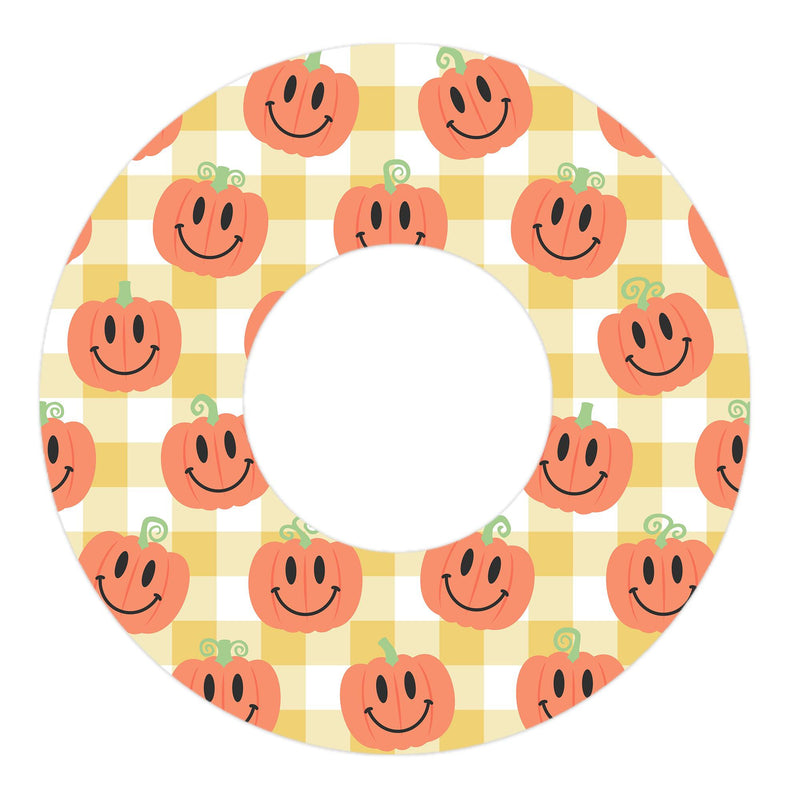Peelz Pumpkin Smilies Freestyle Libre 2 Patch Tape - Pump Peelz Patch Medical Tape