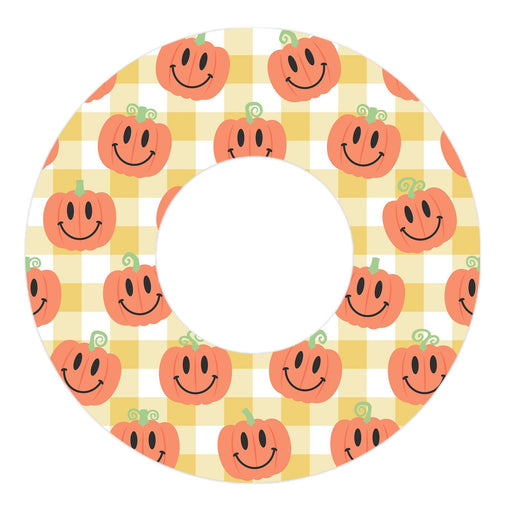 Peelz Pumpkin Smilies Freestyle Libre 2 Patch Tape - Pump Peelz Patch Medical Tape