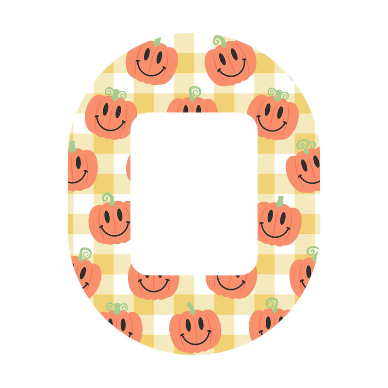 Peelz Pumpkin Smilies Tandem Mobi Patch Tape - Pump Peelz Patch Medical Tape
