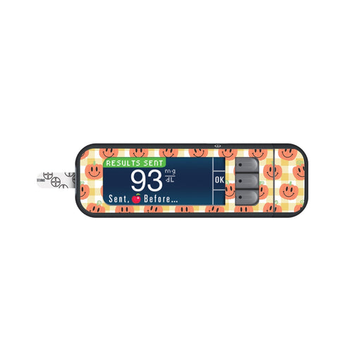 Peelz Pumpkin Smilies for Bayer Contour Next Glucometer Peelz/Stickers