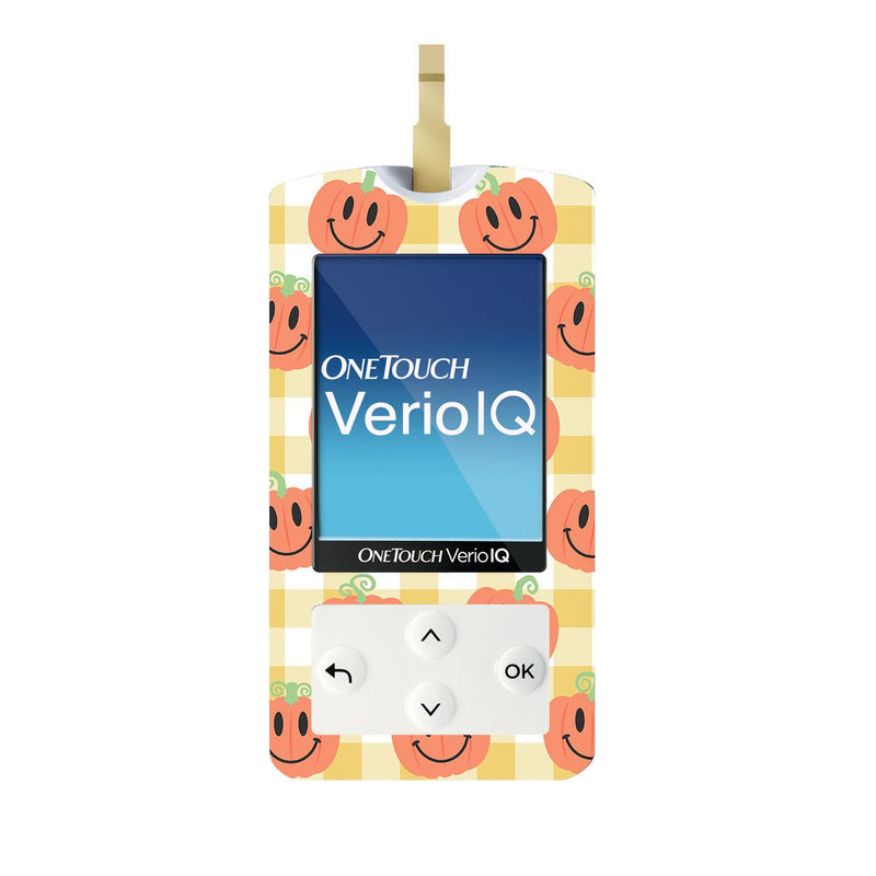 Peelz Pumpkin Smilies for OneTouch Verio IQ Glucometer Peelz/Stickers