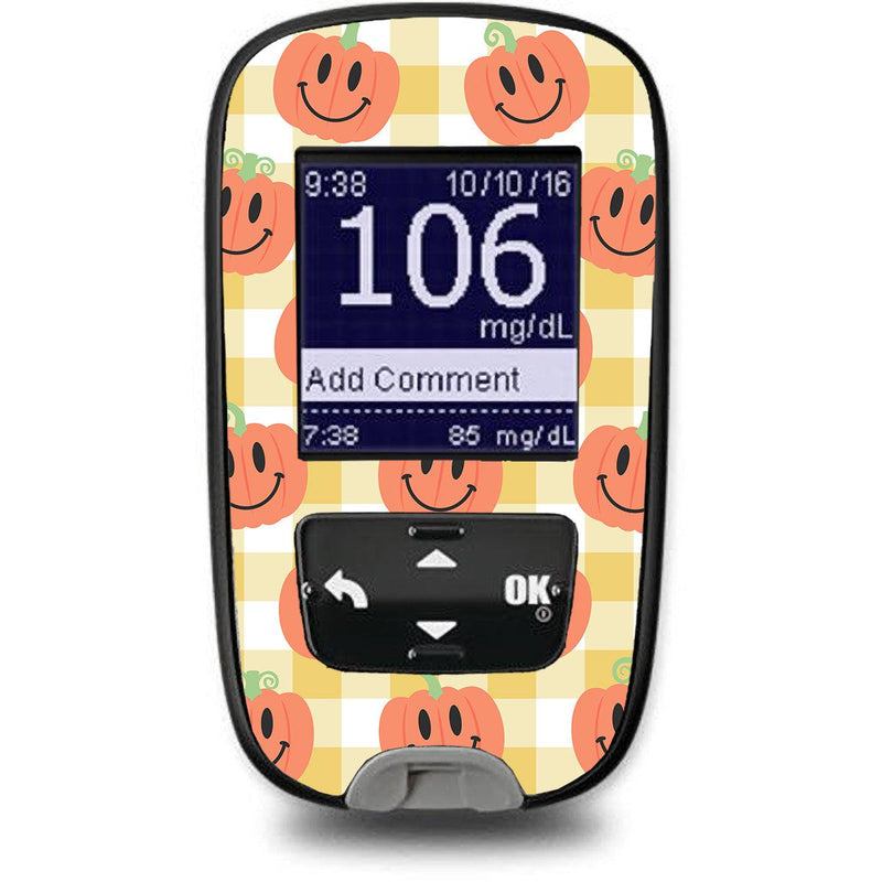 Peelz Pumpkin Smilies for the Accu-Chek Guide Glucometer Peelz/Stickers