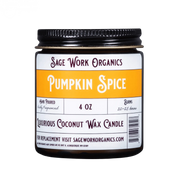 SageWork Organics Pumpkin Spice Candle Scented Candles