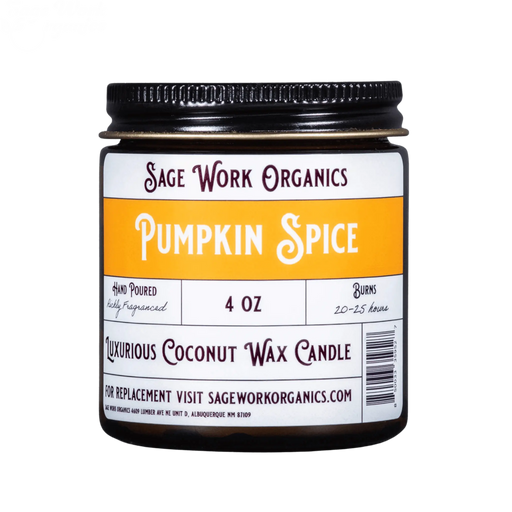 SageWork Organics Pumpkin Spice Candle Scented Candles