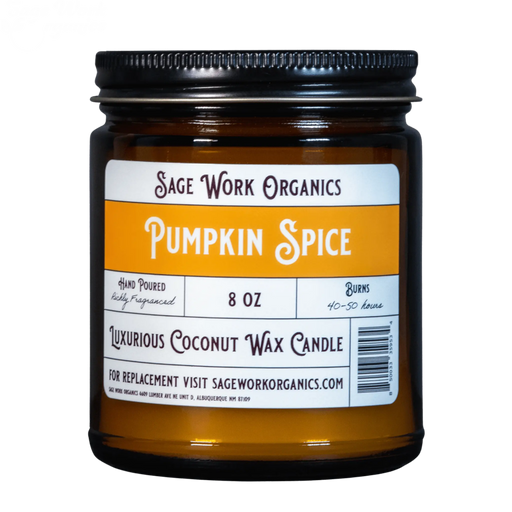 SageWork Organics Pumpkin Spice Candle Scented Candles