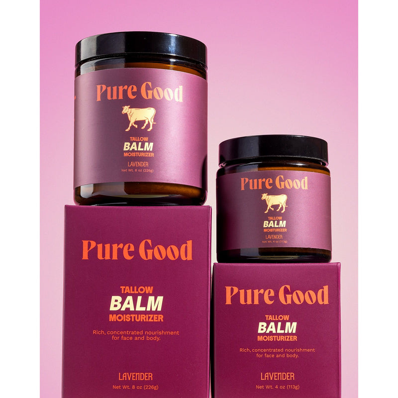 Pure Good LLC Lavender Tallow Balm - Calming & Restoring Whipped Tallow Balm