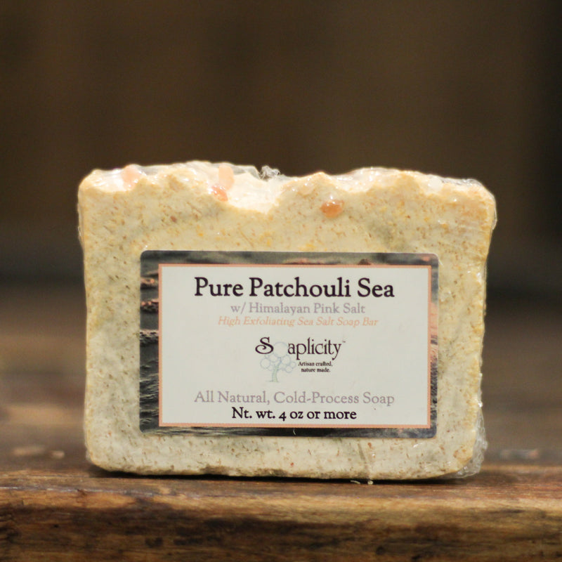 Soaplicity Pure Patchouli Sea Salt Soap Bar Soap Bar