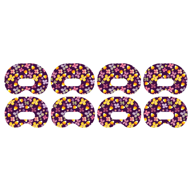 Peelz Purple Floral Medtronic Guardian Connect Patch Tape - Pump Peelz Patch Medical Tape