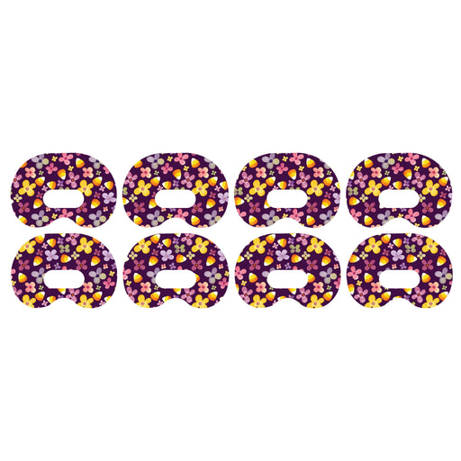 Peelz Purple Floral Medtronic Guardian Connect Patch Tape - Pump Peelz Patch Medical Tape