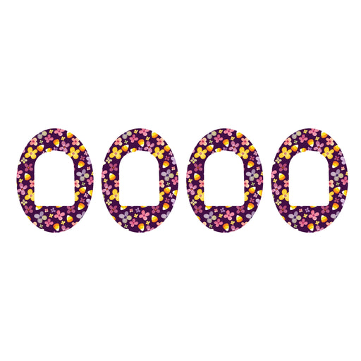 Peelz Purple Floral Pod Patch Tape - Pump Peelz Patch Medical Tape