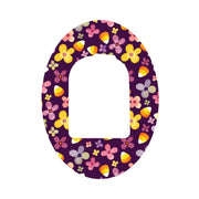 Peelz Purple Floral Pod Patch Tape - Pump Peelz Patch Medical Tape