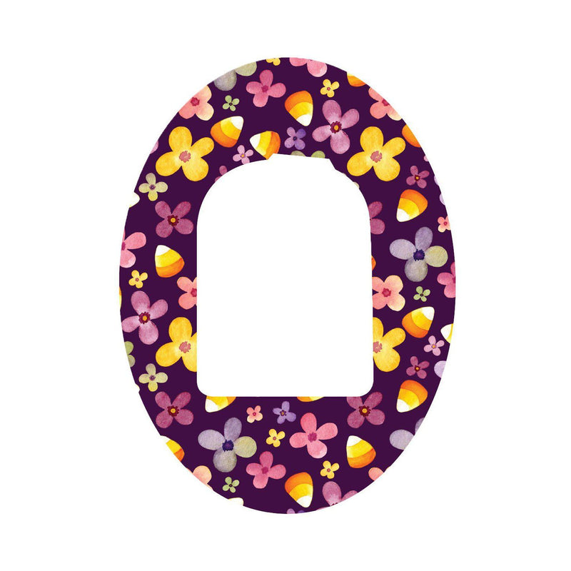 Peelz Purple Floral Pod Patch Tape - Pump Peelz Patch Medical Tape
