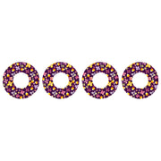 Peelz Purple Floral Patch  Tape Designed for the FreeStyle Libre 2 Patch Medical Tape