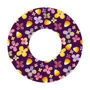 Peelz Purple Floral Patch  Tape Designed for the FreeStyle Libre 2 Patch Medical Tape