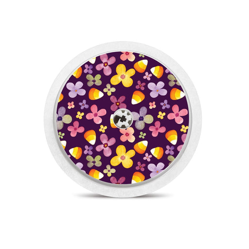 Peelz Purple Floral for Freestyle Libre 2 Peelz/Stickers