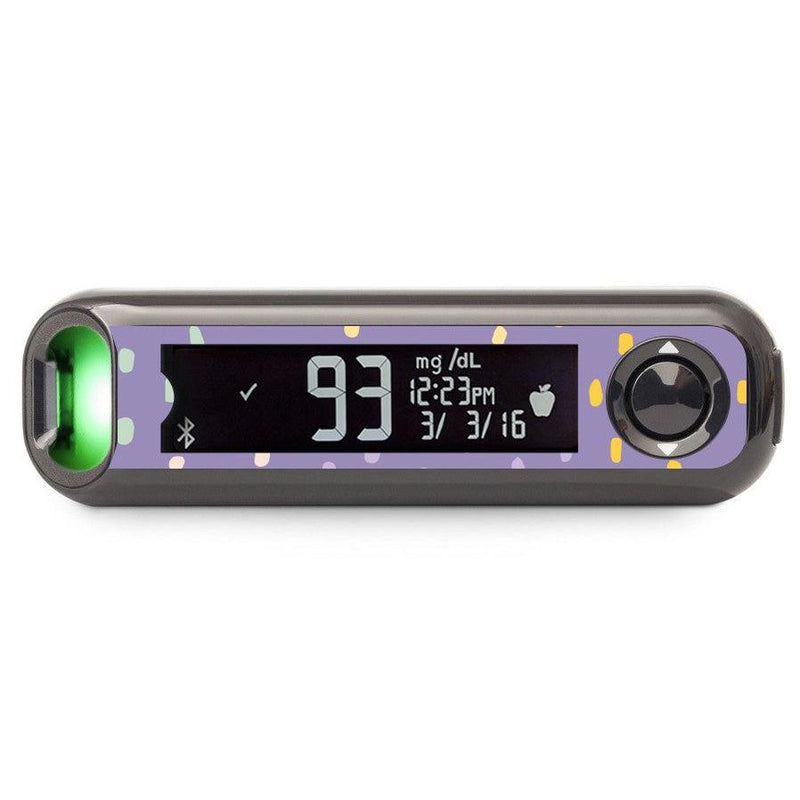 Peelz Purple Pastel Bayer Contour© Next One Glucometer Peelz/Stickers