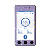 Peelz Purple Pastel Sticker for Omnipod DASH® PDM – Pump Peelz Peelz/Stickers