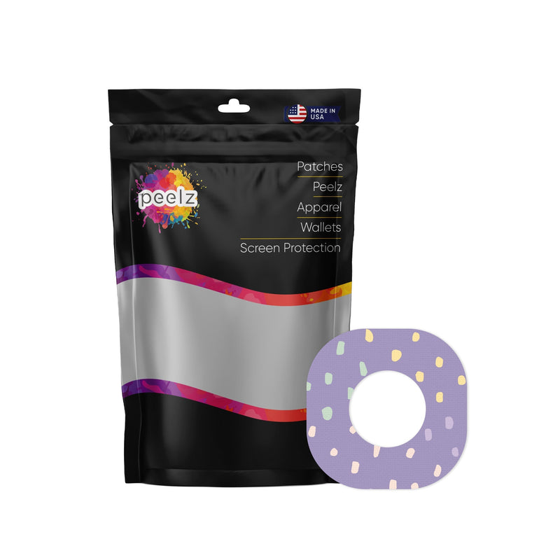 Peelz Purple Pastel Dexcom G7 and Stelo Patch Tape - Pump Peelz Patch Medical Tape
