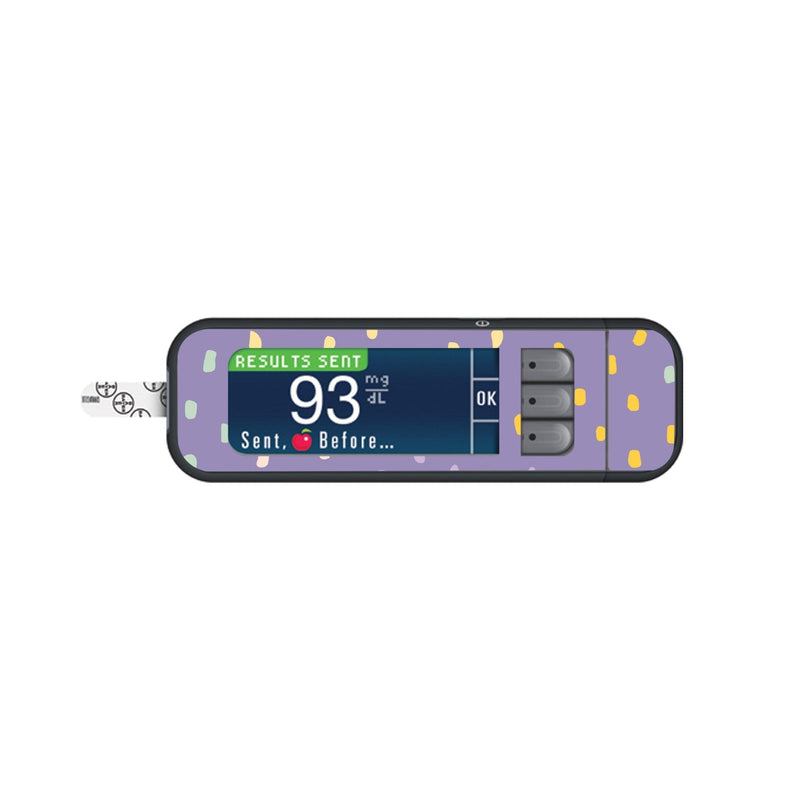 Peelz Purple Pastel for Bayer Contour Next Glucometer Peelz/Stickers