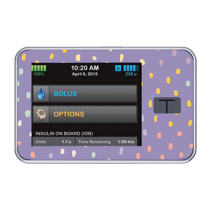 Peelz Purple Pastel for Tandem t:slim Peelz/Stickers