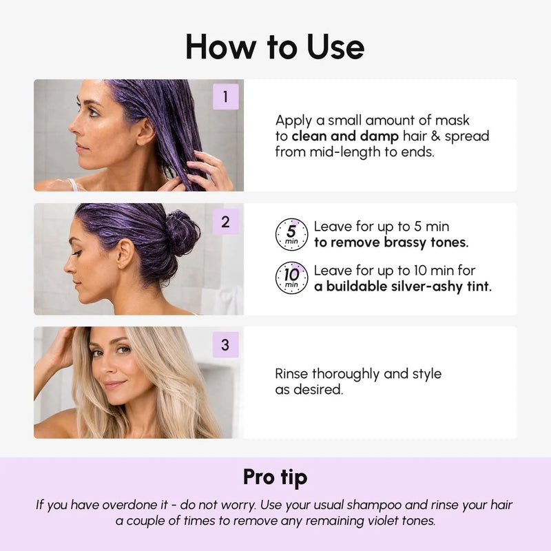 Maree Purple Mask for Blonde Hair White Smoke 1 item - Complete your routine,2 items - Good choice,3 items - Best price