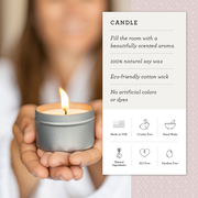 Lizush Trio of Tin Soy Candle - Scented with Bergamot and Lavender Essential oils