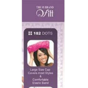 Mill's Beauty Supply Qfitt Large Vinyl Shower Cap- Dots #182 Hair Accessories