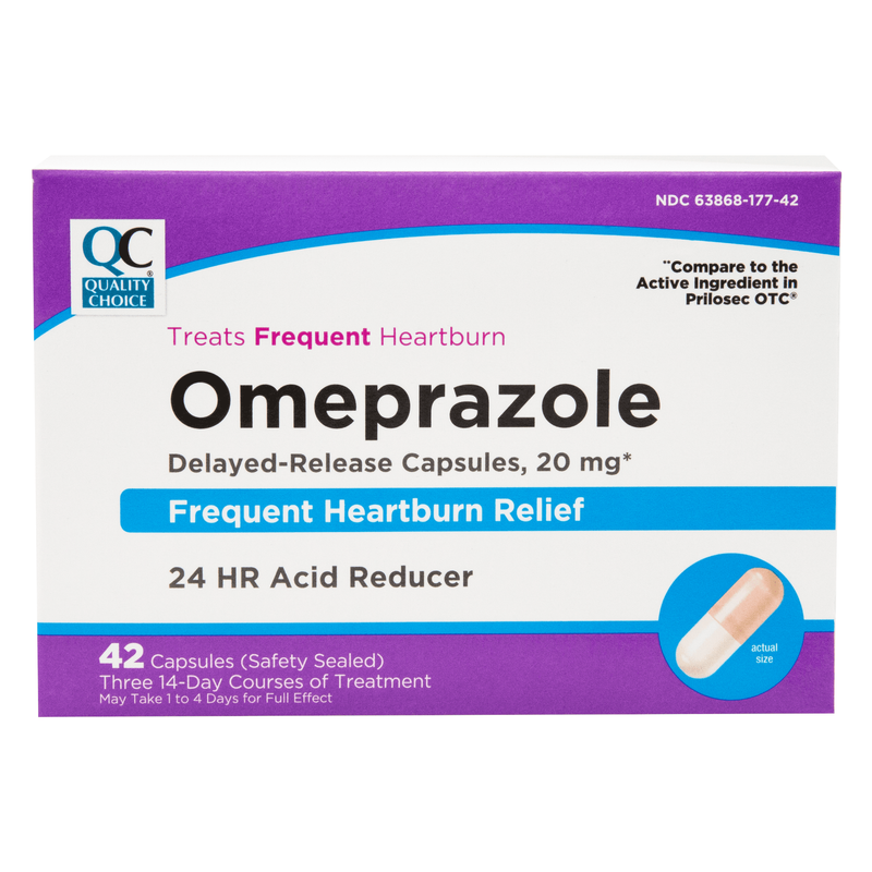 Omeprazole 24HR Delayed Release Tablets 20 mg - 42 Count