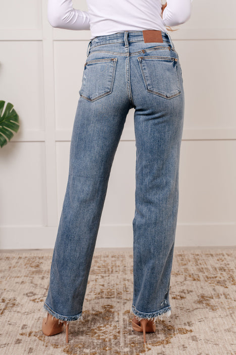 Mid Rise Cell Phone Pocket Dad Jeans