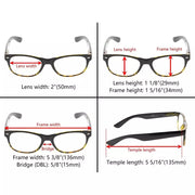 eyekeeper.com 5 Pack Classic 80's Reading Glasses Include Sunglasses R011 Eyeglasses