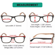 eyekeeper.com Retro Rectangle Reading Glasses Classic Chic Readers R075 Eyeglasses