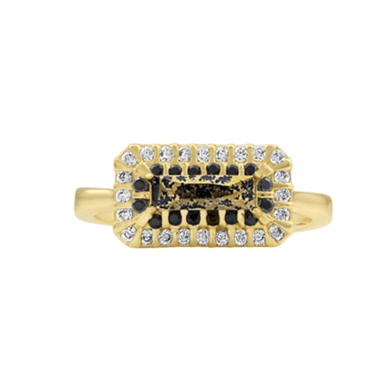 Fragrant Jewels Wicked Gold Studded Ring Ring