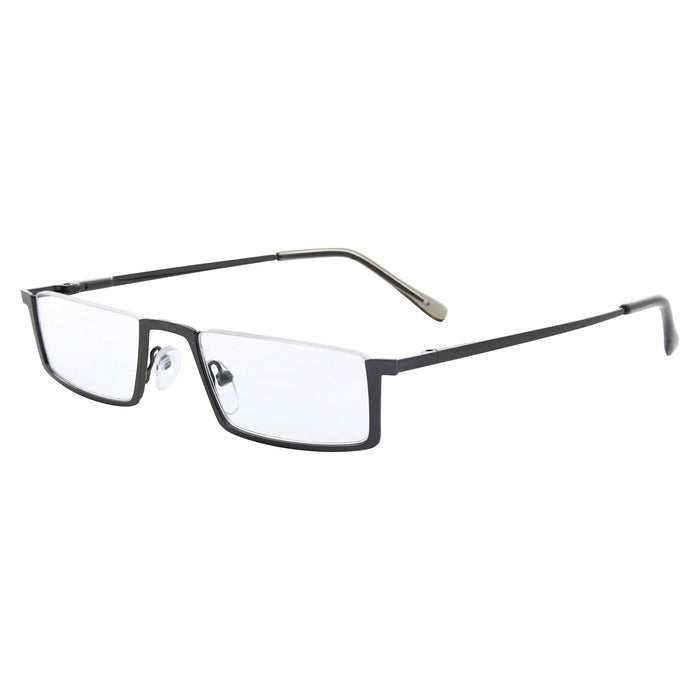 Eyekeeper.Com - Half Rim Reading Glasses Chic Metal Readers R1613