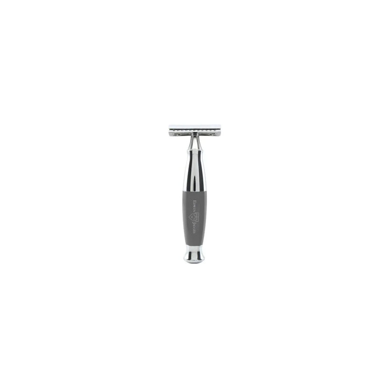 Edwin Jagger Edwin Jagger Grey & Chrome DE Safety Razor R355CRSR Safety Razor White Smoke